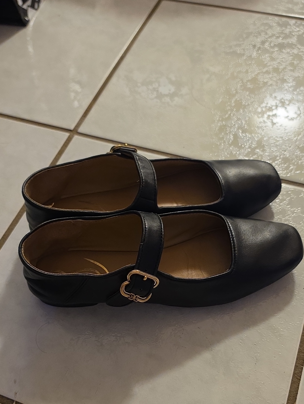 Sam Edelman Michaela Leather Mary Jane Flats